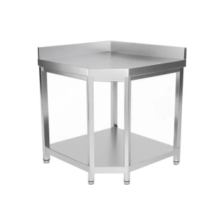 Table d'angle adossée , 1000x1000x 700x850+100 mm